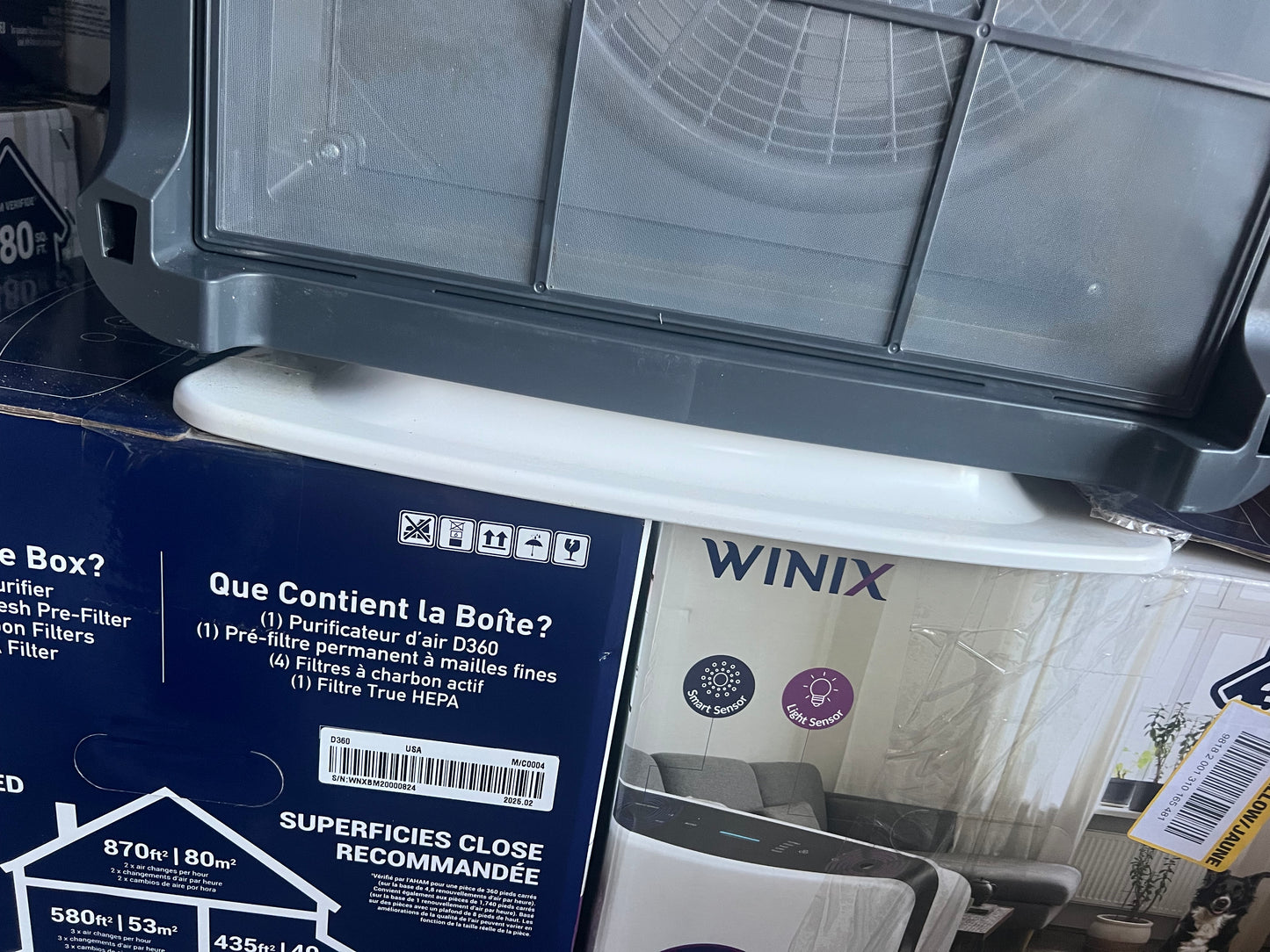 Winix D360 True HEPA 3-Stage Air Purifier – Covers up to 360 sq. ft.