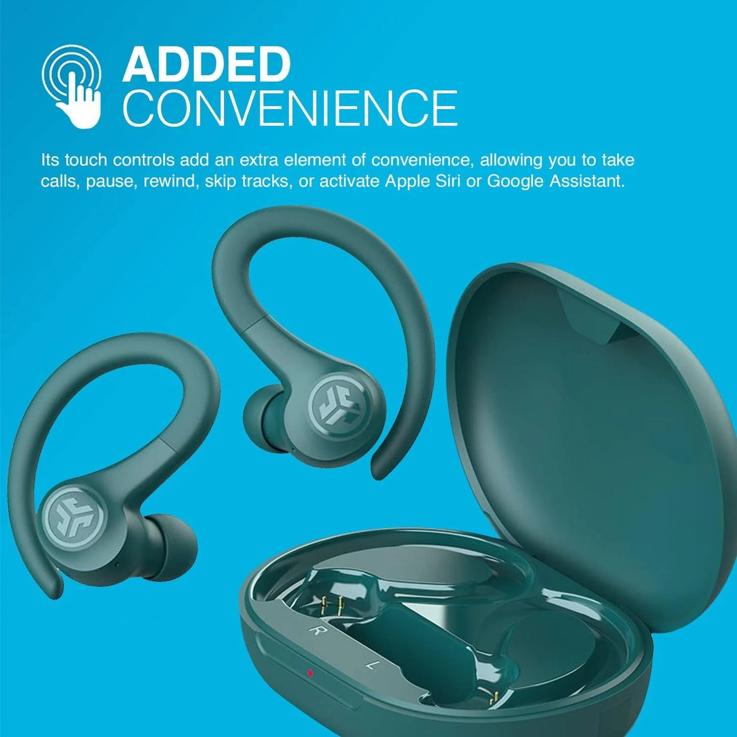 Audio GO Air Sport True Wireless Bluetooth® Earbuds, Teal