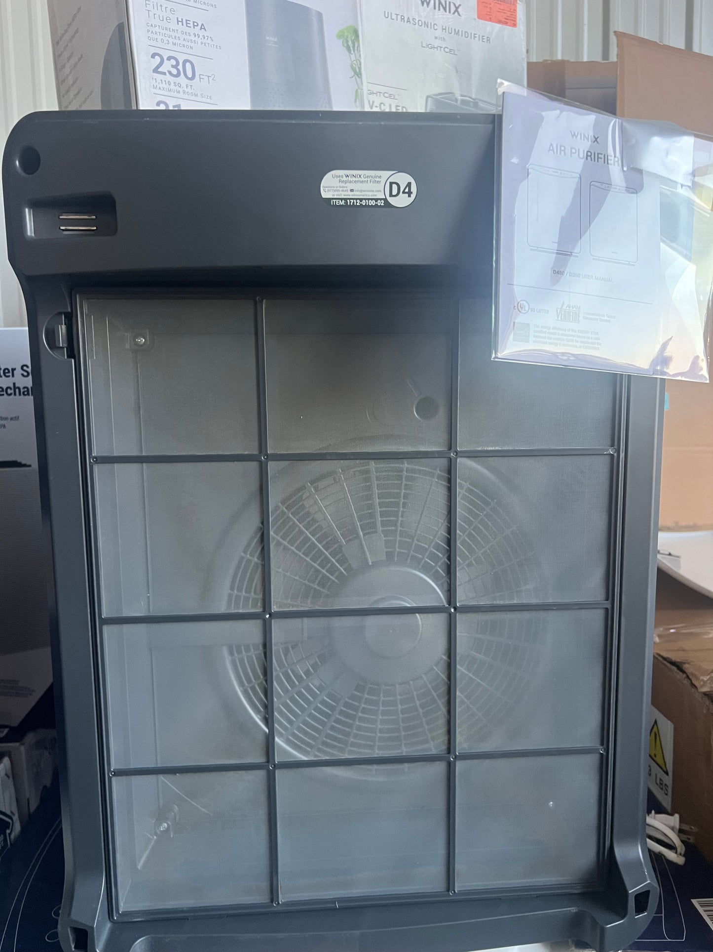 Winix D360 True HEPA 3-Stage Air Purifier – Covers up to 360 sq. ft.