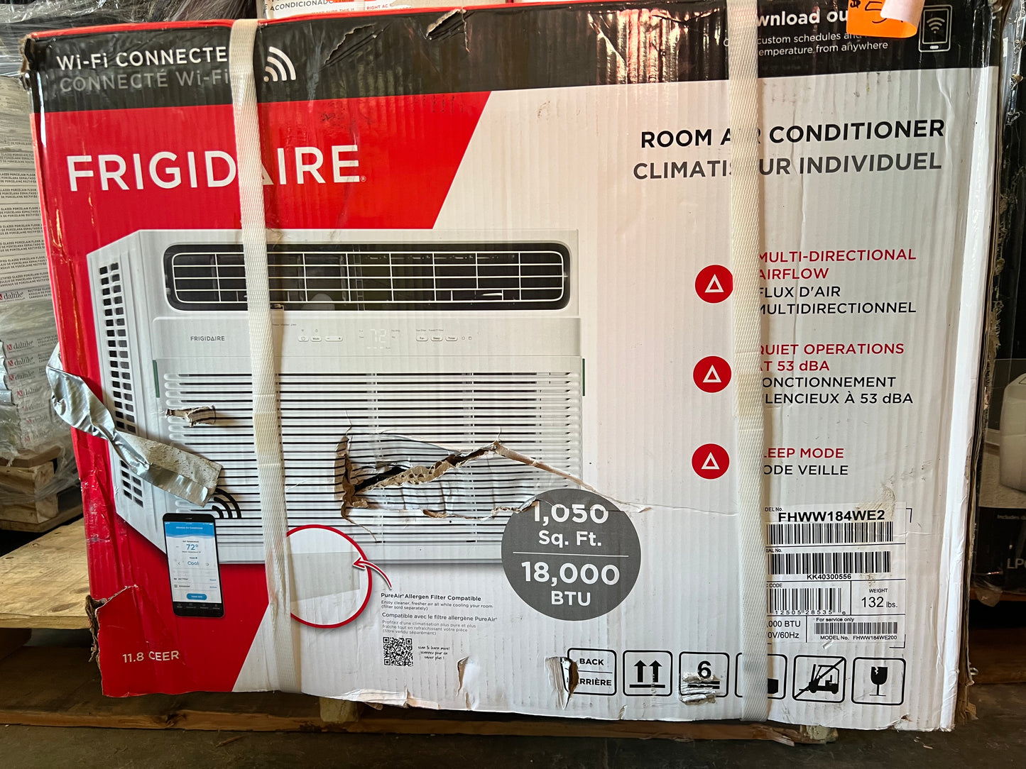 Frigidaire 18,000 BTU Wi-Fi Window AC