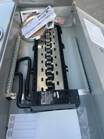 Siemens 200A/400A Combination Meter Socket Load Center – Rainproof, Ringless Type 3R