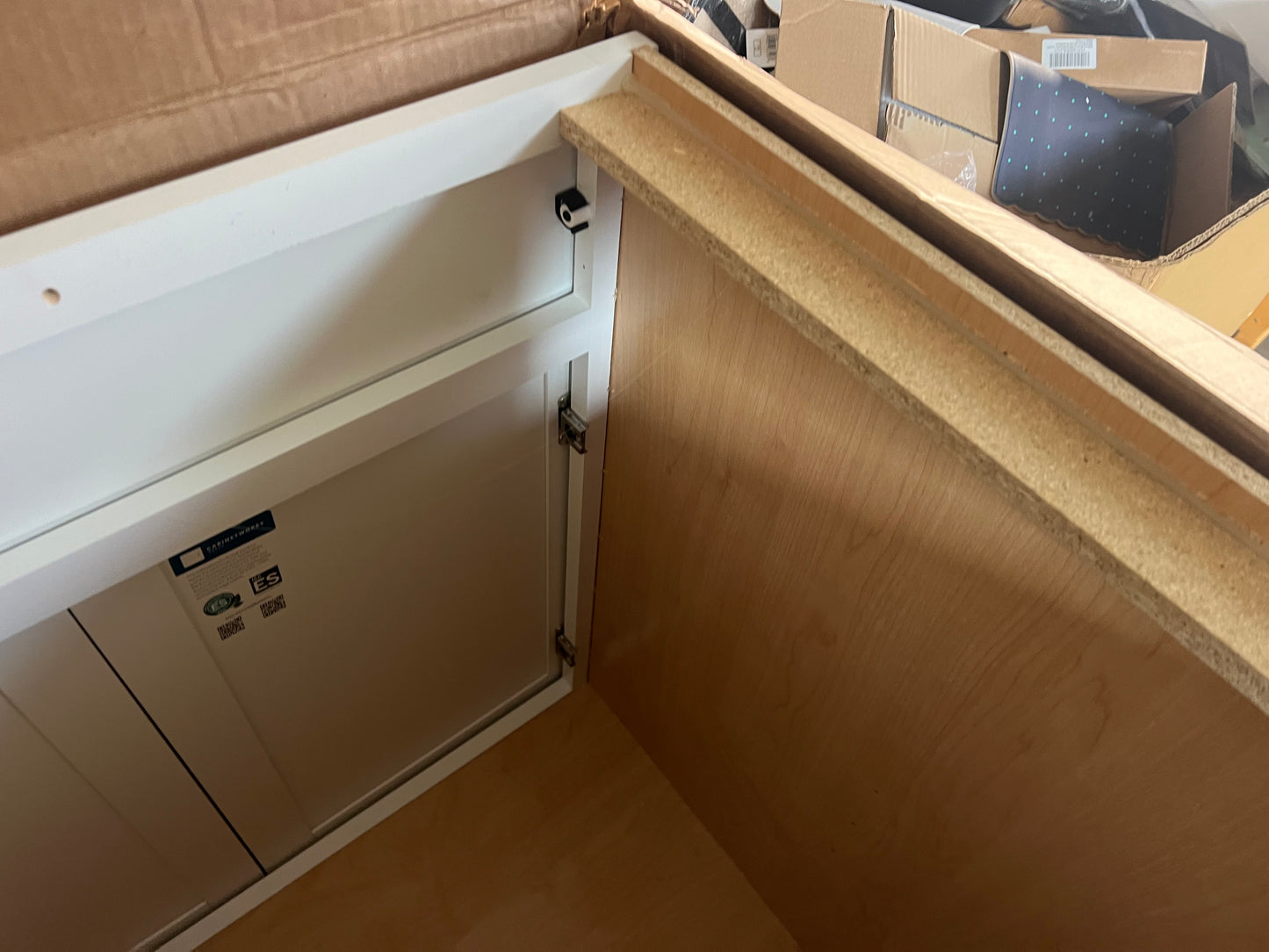 Hampton Bay Courtland 30” Sink Base Cabinet – Polar White (Shaker Style)