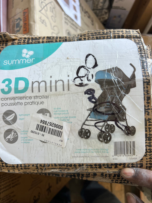 Summer 3Dmini Convenience Stroller – Dusty Blue