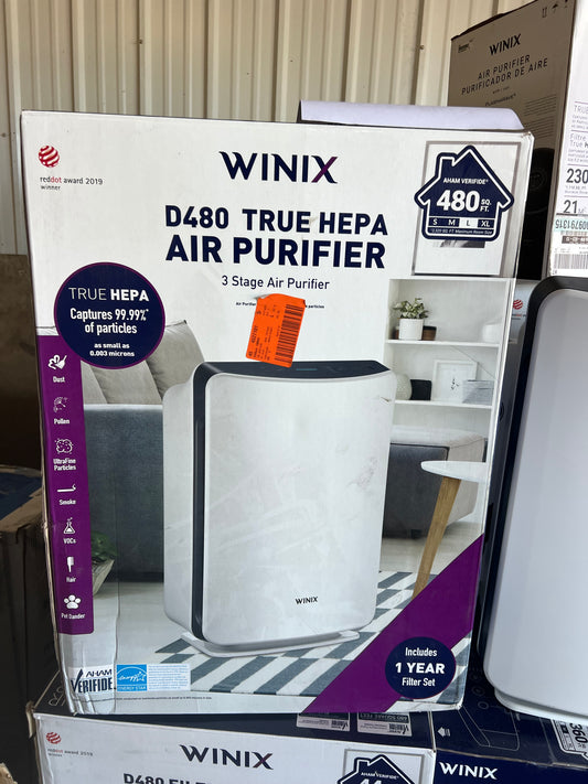 Winix D480 True HEPA 3-Stage Air Purifier – Covers up to 480 sq. ft.