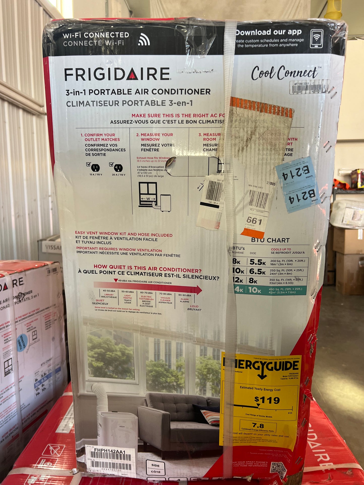 Frigidaire 14,000 ASHRAE / 10,000 DOE BTU Portable AC