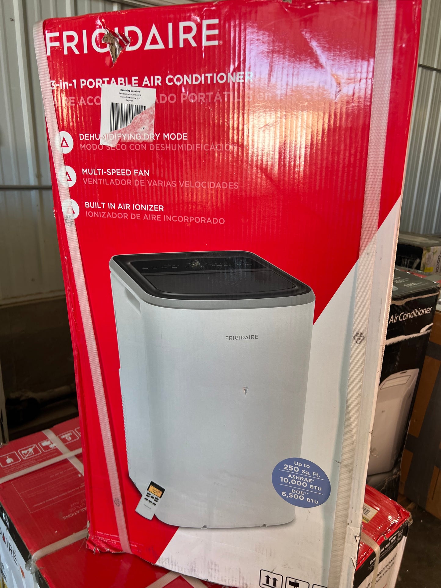 Frigidaire 10,000 ASHRAE / 6,500 DOE BTU Portable AC