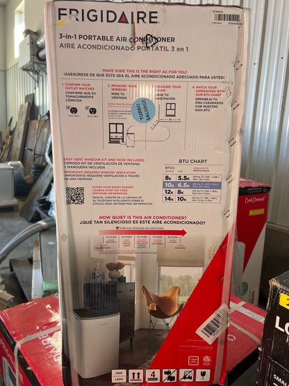 Frigidaire 10,000 ASHRAE / 6,500 DOE BTU Portable AC
