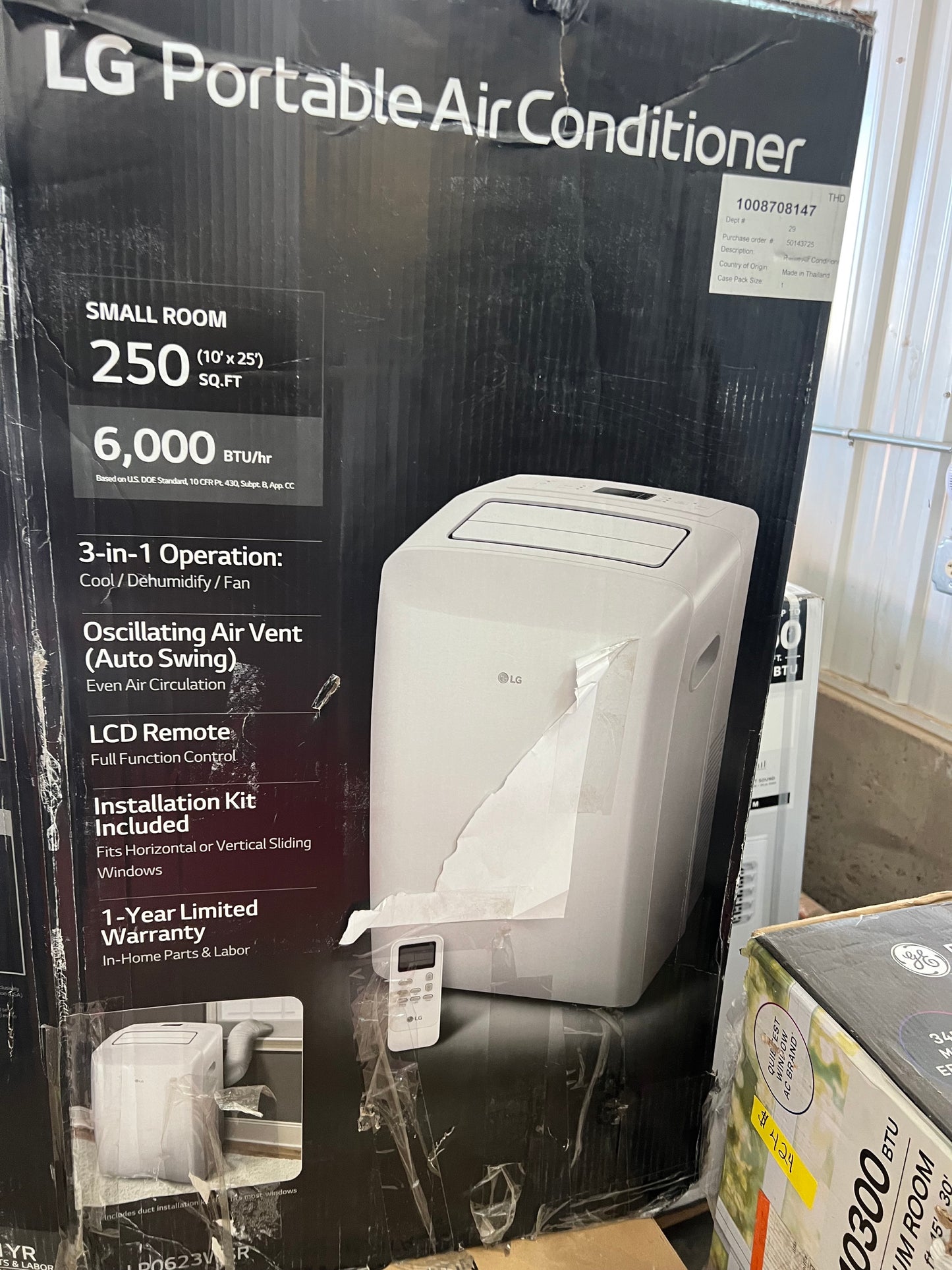 LG 6,000 BTU Portable AC