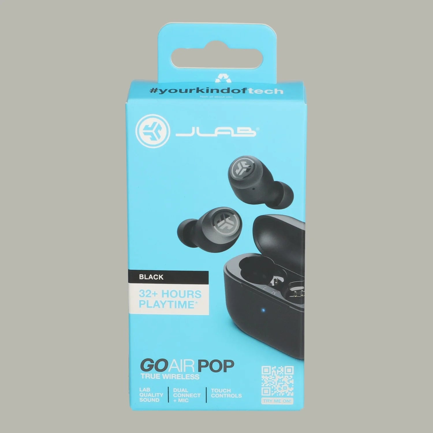 Go Air Pop True Wireless Earbuds W/ Charging Case, Black