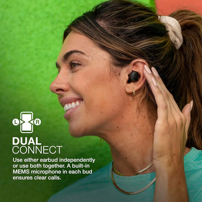 Go Air Pop True Wireless Earbuds W/ Charging Case, Black